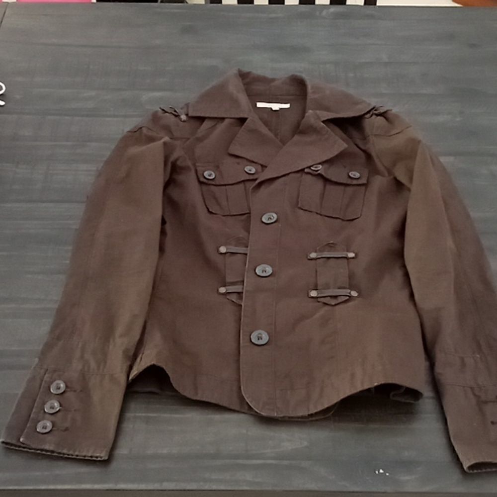 Urban life button down jacket size medium in Brown